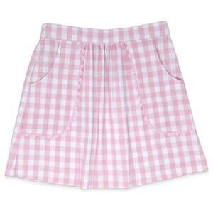 NEW LULLABY SET girls isabella skirt in pink buffalo check